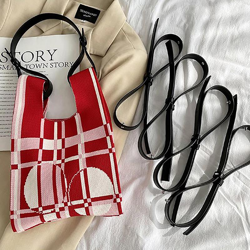 Pu Leather Bag Straps For Knitted Bag Shopping Bag Extended Belt Diy Shoulder Straps Handbag Belts Bag Accessories