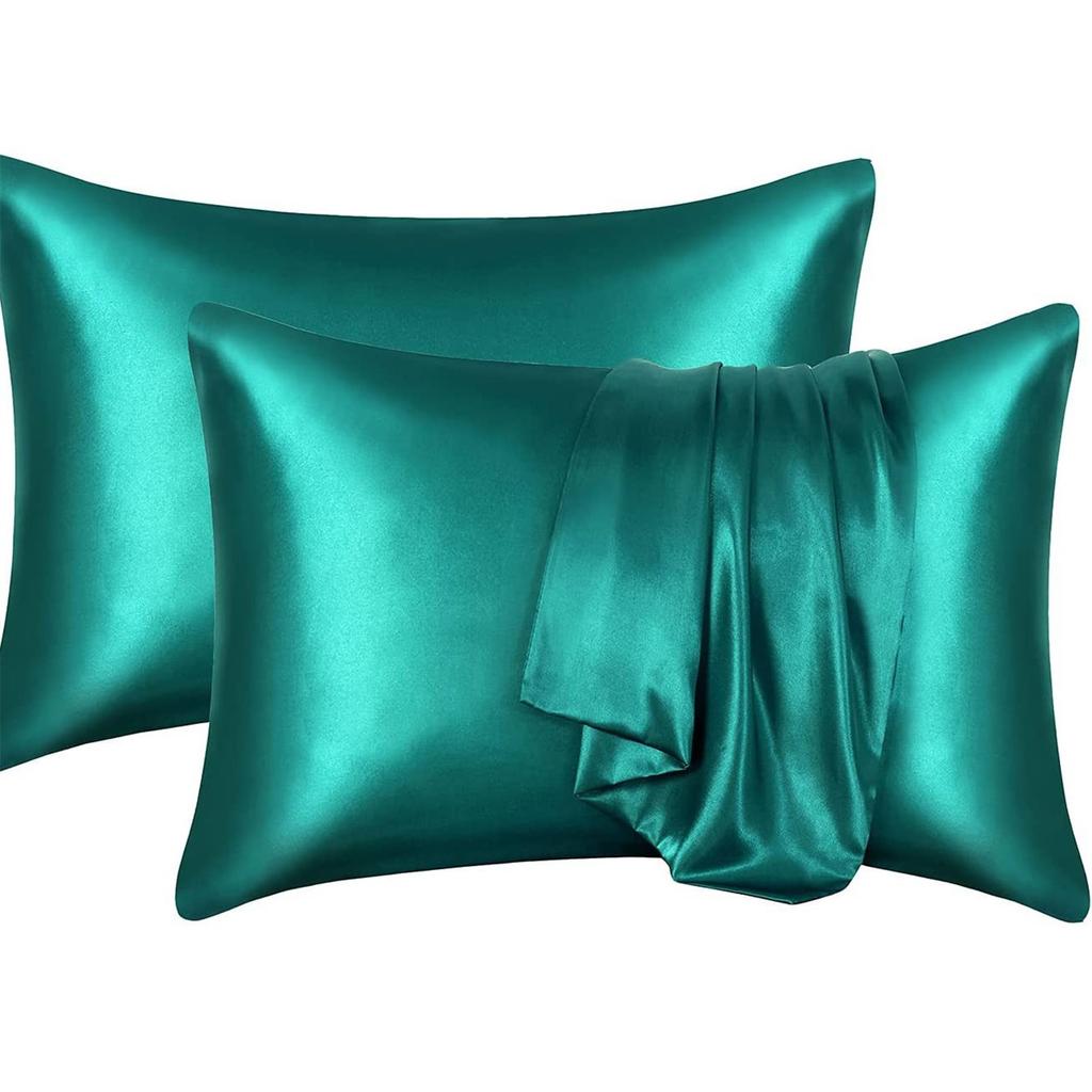2Pieces Satin Pillowcase Set 50x66cm Optional Color Smooth And Soft Pillow Covers For Hair And Skin Protection