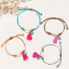 1 Stück Bohemian Handgeknüpftes Fußkettchen mit Quaste Vintage Boho Stil Strand Fußschmuck für den täglichen Gebrauch und als Geschenk