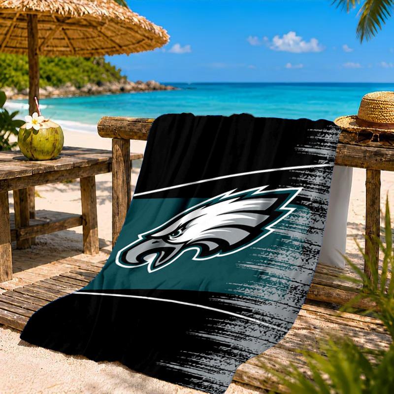 Asciugamano da Spiaggia Philadelphia Eagles, Asciugatura Rapida, Facile da Curare, Adatto Sia per il Fitness che per le Vacanze al Mare, Essenziale per lo Sport