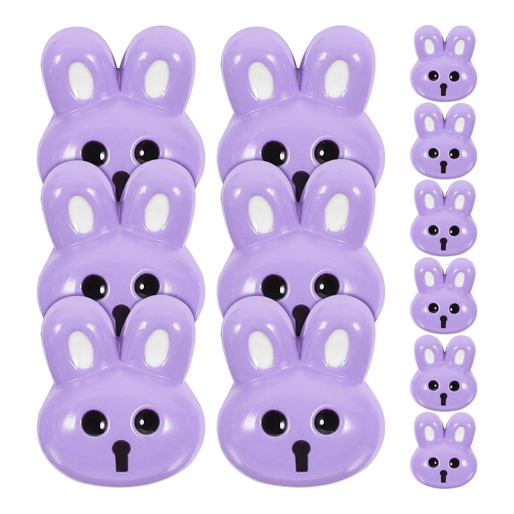 12 Pcs Colorful Buttons for Crafts Cartoon Resin Bunny Supply Fastener Accessory DIY Sewing Scrapbooking Accessories New