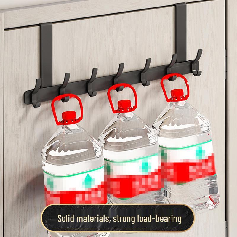 Perchero de Gancho Sobre la Puerta Sin Rastro para Abrigos, Sombreros y Organizador de Almacenamiento de Ropa