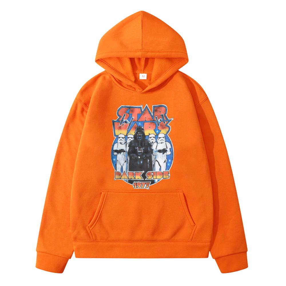 stars wars print Kawaii hoodie Fleece sweatshirt boy pullover y2k sudadera anime hoodie Cartoon Jacket kids clothes girls