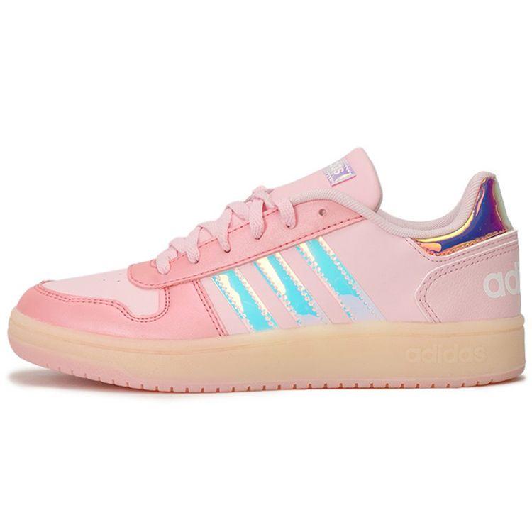 Adidas Neo Hoops 2.0 Synthetic Leather Comfortable Lightweight Shock Absorption Non-Slip Wear-Resistant Low-Top Retro Basketball Shoes H02712