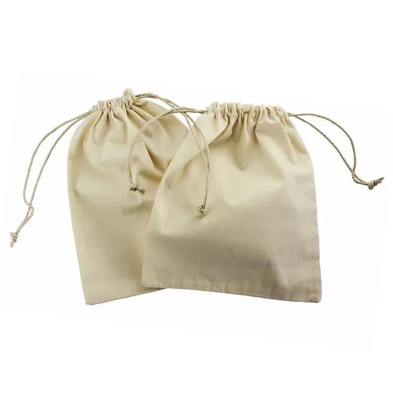 12 Pcs Color Gift Bags Pouch Drawstring Packaging Favor Cloth Sack Jewelry Storage Accessories Household Simple