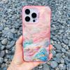 Durchscheinendes Rosa Wolkenmeer Laser Handyhülle Für iPhone 11 12 15 Pro Max 13 Mini 16 14 13 Pro Max Plus Stoßfeste Rückseite Fundas