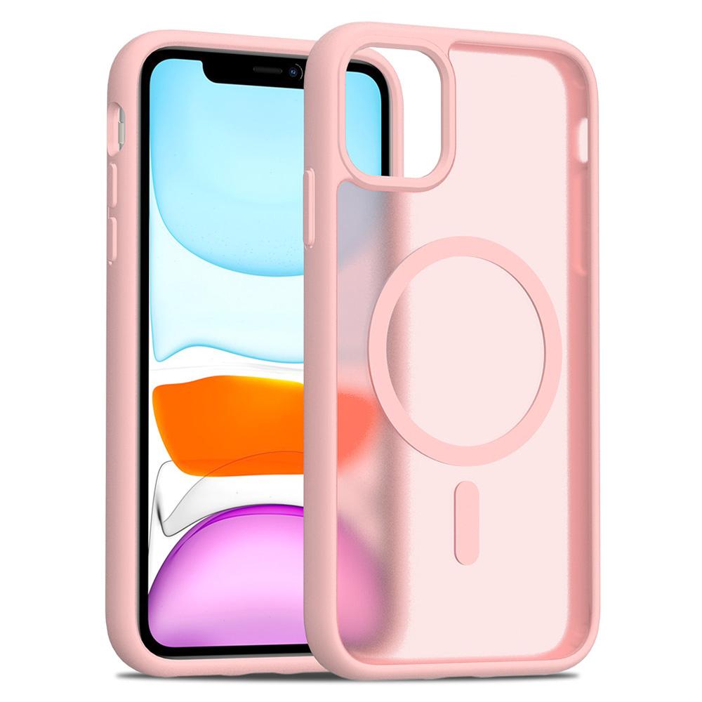 

Чохол для iPhone 11/XR, сумісний з MagSafe, TPU рамка, акрилова задня кришка, чохол для телефону, шкіра на дотик D