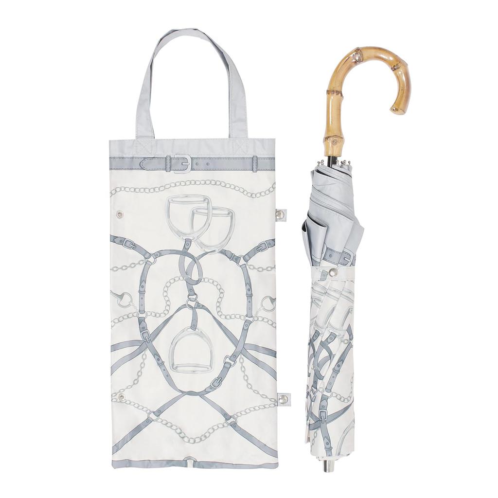 Moonbat Folding Parasol for Sun and Premium Light Heat and UV Scarf Gray "Solfeggio Mode" Women, Rain, Blocking, Protection, Pattern, 22-305-12182-51,