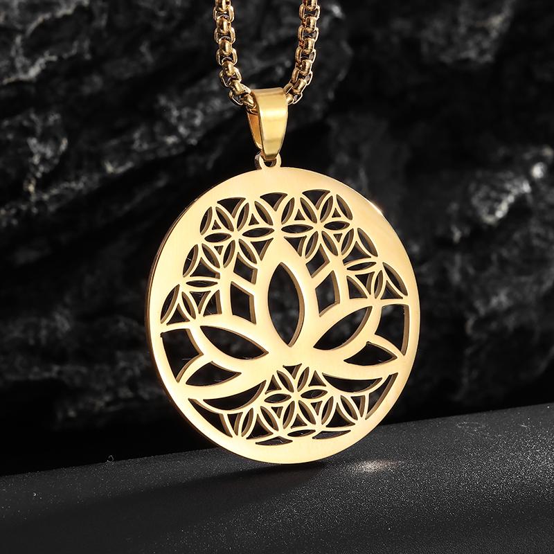 High Quality Stainless Steel Tree of Life Pendant World Tree Necklace Men Women Fashion Lucky Amulet Jewelry