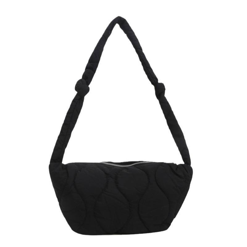 Fashion Down Bag Spring New Oxford Fabric Quilted Dumpling Bag Solid Color Shoulder Bag Crossbody Bag Women