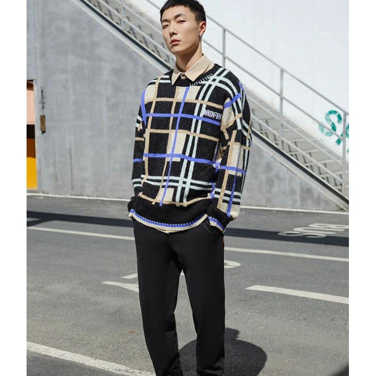 Li Ning Casual Crew Neck Pullover Sweater Men sweater AMBR033-3