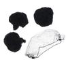 50/100Pcs Women Hair Nets Invisible Elastic Edge Mesh Black Snood Wig Cap