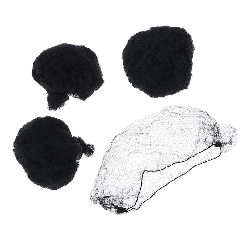 50/100Pcs Women Hair Nets Invisible Elastic Edge Mesh Black Snood Wig Cap
