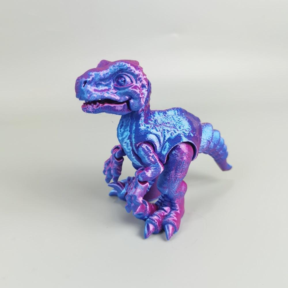3D Printing Jurassic Tyrannosaurus Rex Triceratops Velociraptor Toy Simulation Dinosaur Animal Figure Joint Movable Boy Gift