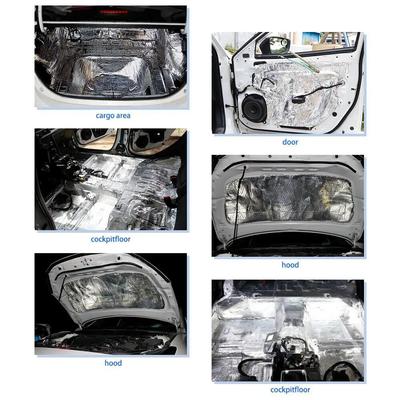 200x50cm 5mm Car Noise Insulation Mat Acoustic Absorption Sound Deadener Heatproof Foam Deadening Mat Car Hood Insulation Silent