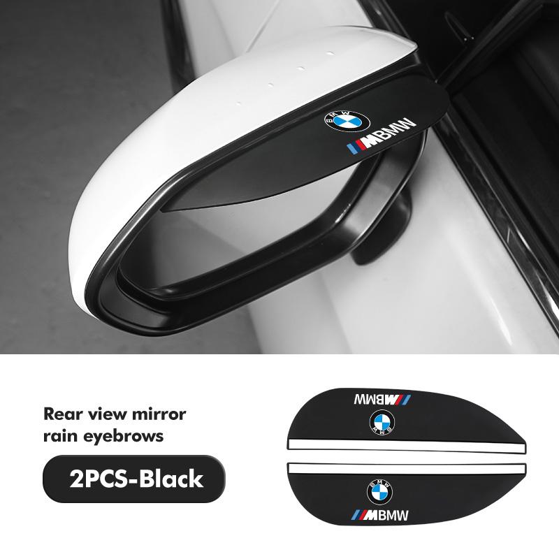 For BMW 2pcs Car Rearview Mirror Rain Eyebrow Sun Visor Shade Cover Rainy Shield Guard M3 M5 X3 E93 F10 F20 F30 F40 F15 F25 F26