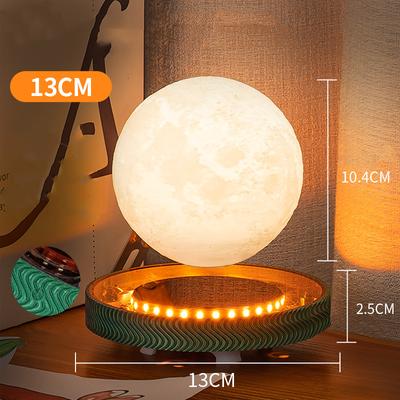 Magnetic Levitating Bulb Saturn Moon Lamp Levitating Rotating Table Lamp Creative Office Home Decoration Unique Christmas Gifts