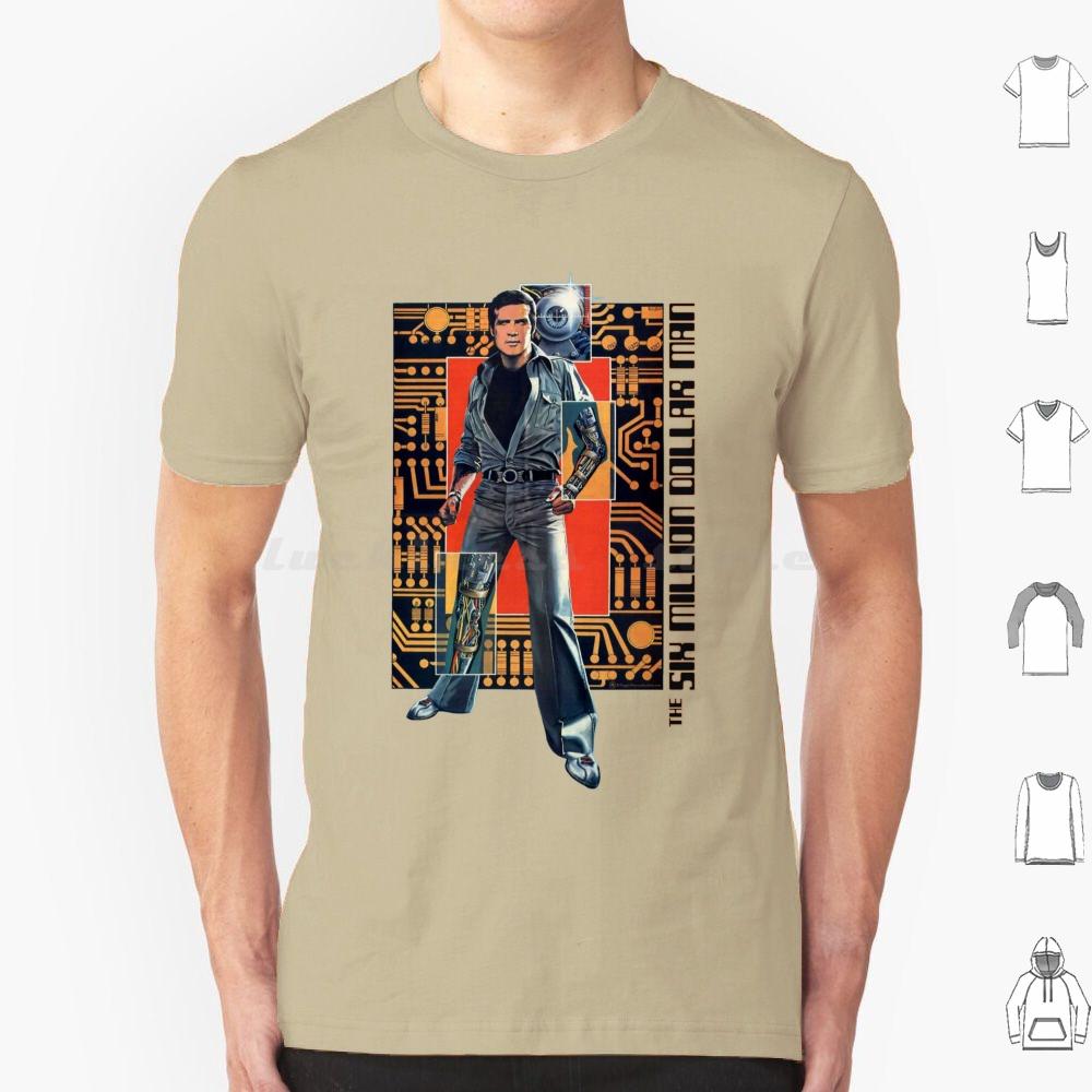 The Six Million Dollar Man T Shirt Big Size 100 Cotton Fuggin Teez Six Million Dollar Man Cyborg Steve Austin Astronaut