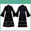 Medieval Church Priest Robe For Women With Polyester Fabric For Cosplay And Fantasy Role Play