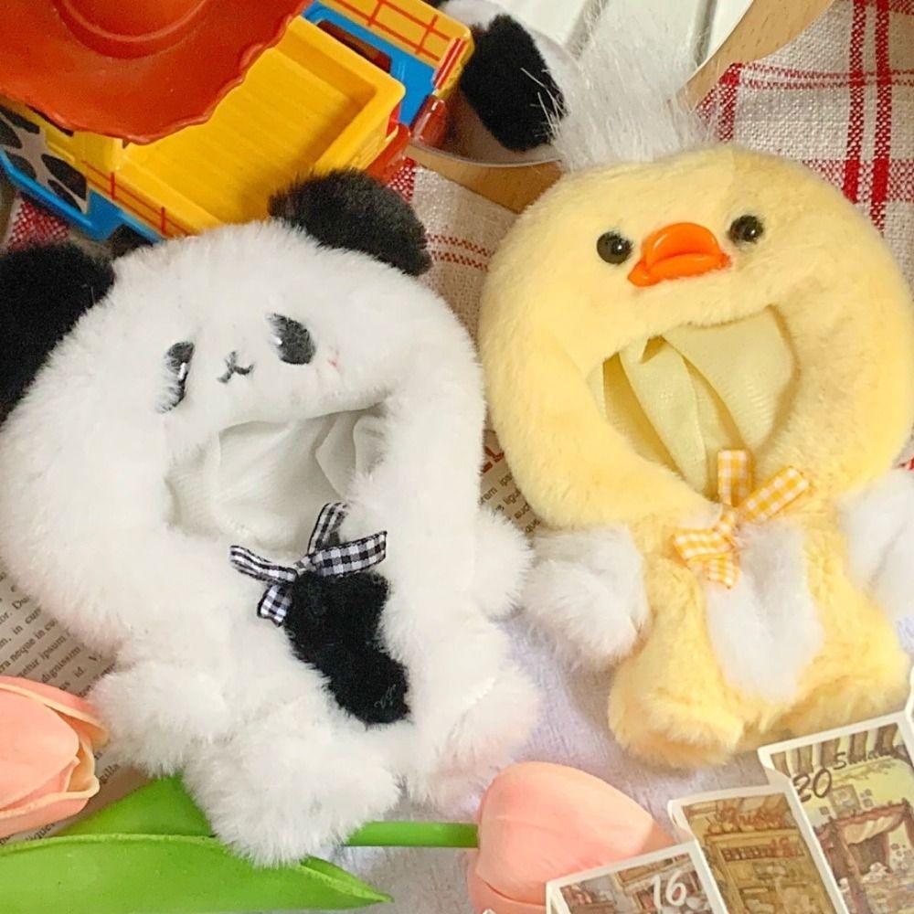 

2 стиля комбинезон с пандой и уткой, мини-плюшевый комбинезон, новая кукольная одежда, хлопковая кукла 20 см