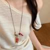 Fresh Fruit Peel Beaded Wood Necklace Clavicle Chain - Versatile Everyday Accessory