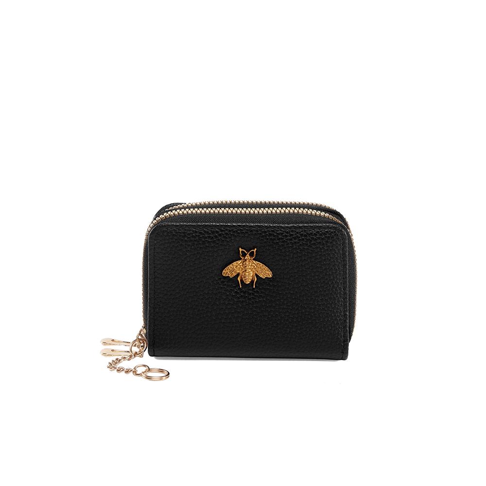 

Card Holder Women s Wallet Female ID Coin Clutch Student PU Case Cute Mini Anti-theft High-end Integrated чорний