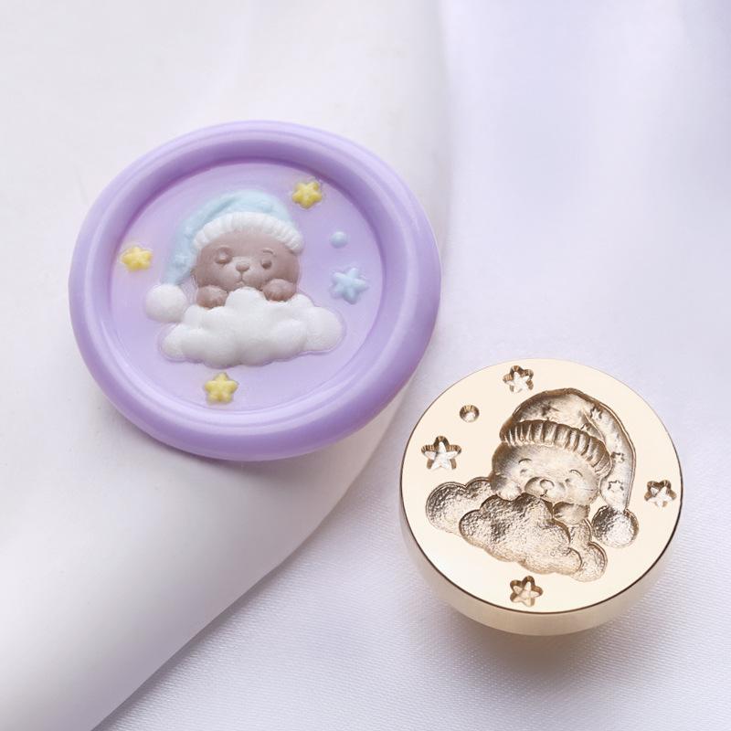 Embossed Call Series Lacquer Seal Head Suitable for Stamps Envelopes Gifts Greeting Cards Wax Sealing Tools