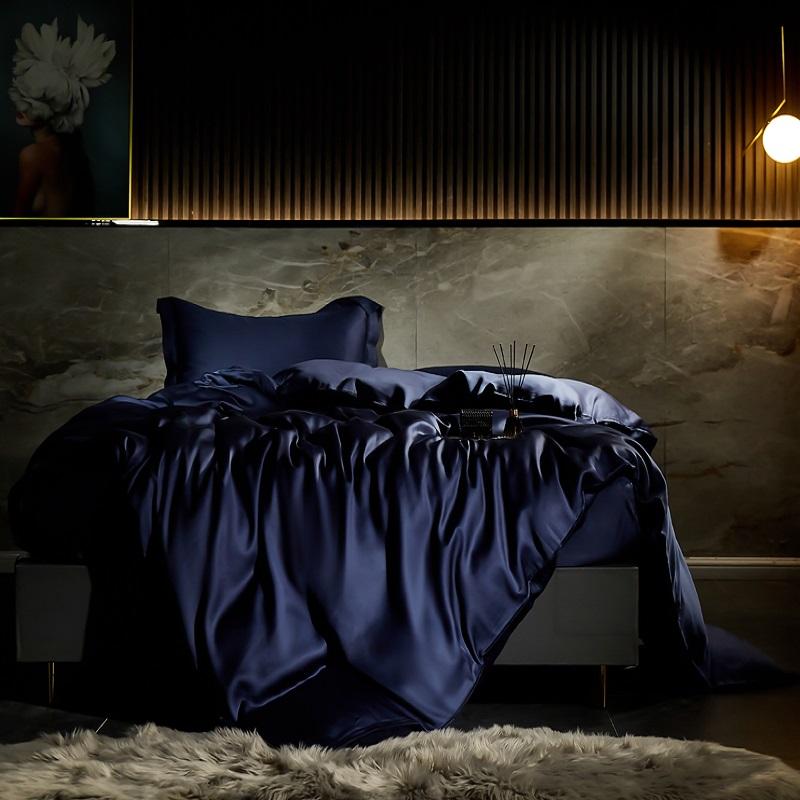 600TC Lyocell Bamboo Fiber Silky Cool Feeling Bedding Set Single Double Queen King Size Duvet Cover Bed Sheet Set Pillowcases