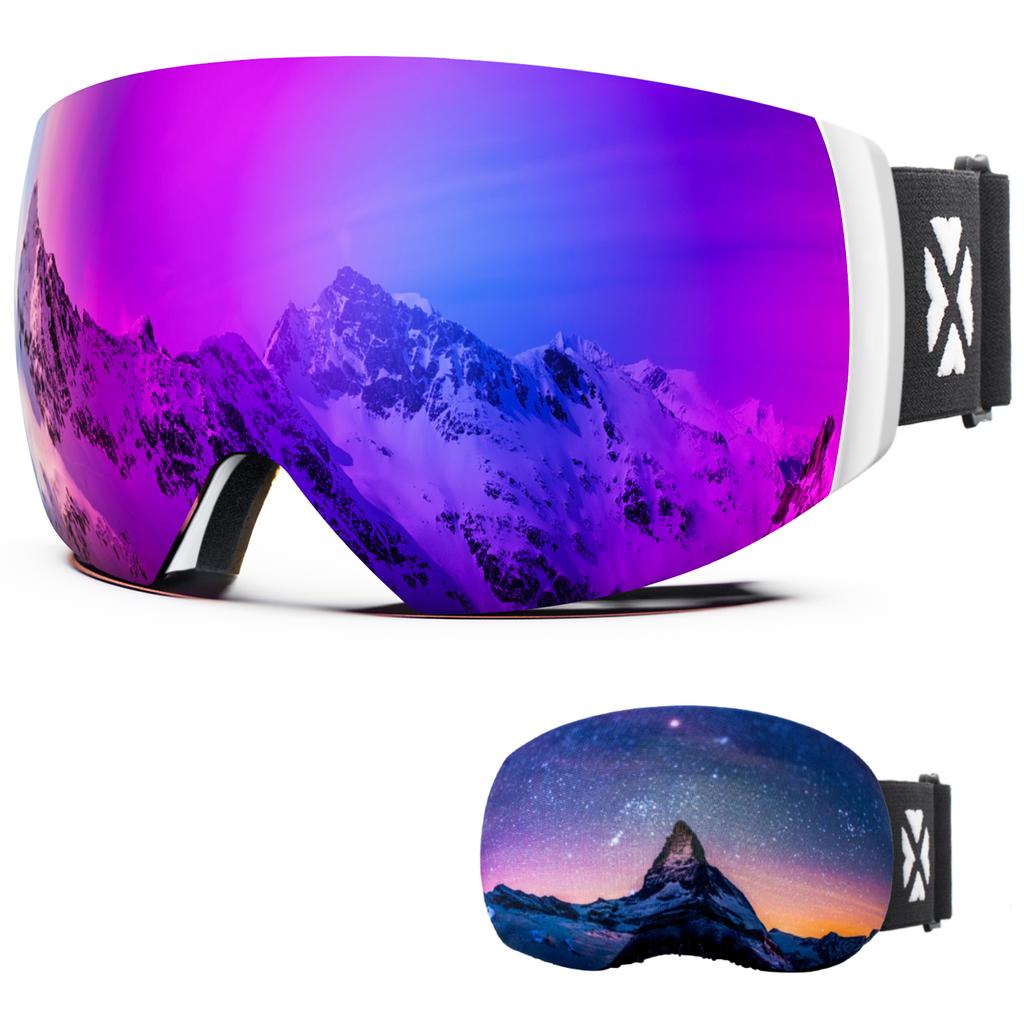Juli Brand Professional Ski Goggles Double Layers Lens Anti-Fog Uv400 Skiing Glasses Snow Goggles Men Women Gift Cover M6