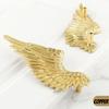 Brass Solid Wardrobe Handle Golden Creative Angel Wing Decoration Accessories Home Decoration Kitchen Cabinet Door Handle