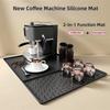 Silikon Kaffeemaschinenmatte Anti-Rutsch 24"x16" Abtropfmatte Hitzebeständig Trocknet Schnell Geschirrabtropfmatte Küchentheke