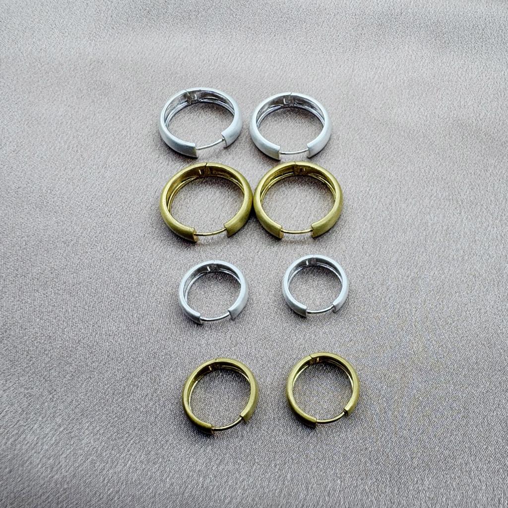 Versatile bi in!! Irregular gold brushed earrings, simple ear buckles, fashionable commuter earrings
