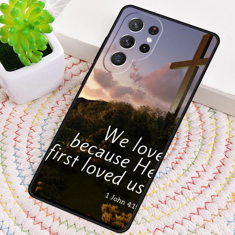 He First Loved Us Tree - God Silicone Phone Case For Samsung Galaxy Note 10 Pro S26 S25 S24 S23 S22 S21 Plus S25Ultra Capa Cover