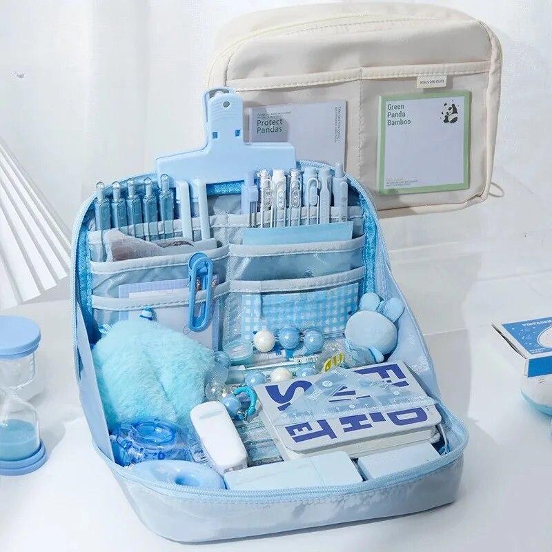 12 Στρώσεων Ανθεκτική στη Βρωμιά Μεγάλης Χωρητικότητας Τσάντα για Μολύβια Αισθητική Πάντα Σχολική Θήκη Σταθερών Ειδών Θήκη Μολυβιών με Φερμουάρ Σχολικά Είδη