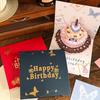 Folding Pop Up Birthday Card with Envelope Creative Gift Card Birthday Message Card  Birthday Party