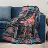 Floral Velvet Throw Blanket Decorative Sofa Bed Living Room Bedroom Accent Cushion Cover Gift