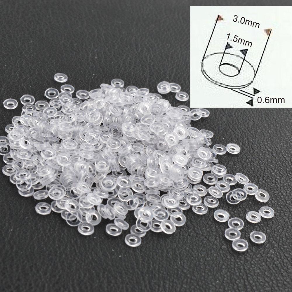 10000pcs  3.0x1.5mm 2.5x1.5mm Eyeglasses Glasses Washers Eyewear plastic Flat Pad Glasses Accessories