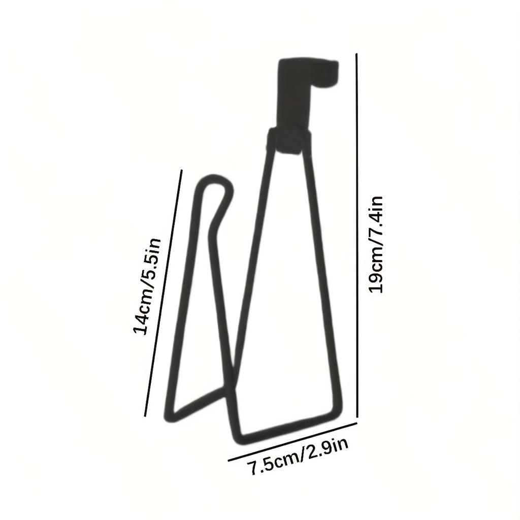 1pc Toilet Paper Holder - Easy Install Wall Mount Bathroom Tissue Roll Hanger with Painted Finish Space Saving No-Drill Design