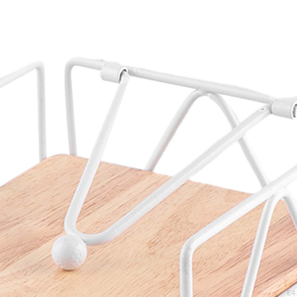 Chic Wooden Base Tissue Rack for Elegant Dining Room Organization