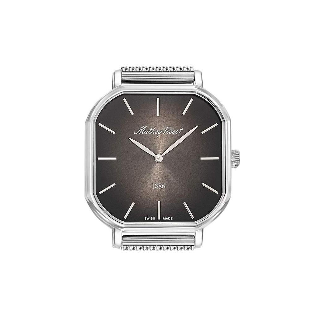 Mathey-Tissot Monsoon Square Stainless Steel Black Dial Quartz H7917AN Men's Watch