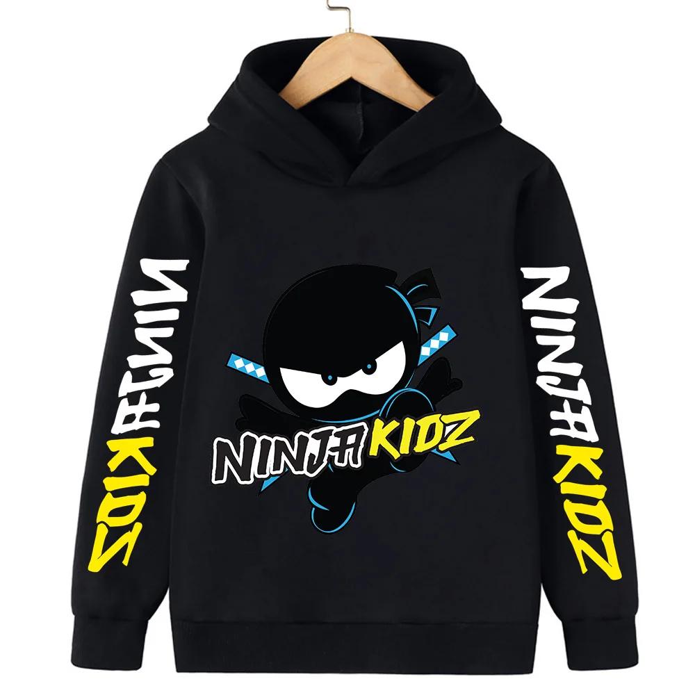 Autumn Ninja Cartoon Children's Hoodie Casual Hoodie Boy and Girl Pullover 4-14 Yrs Clothing Hoodie Polyester