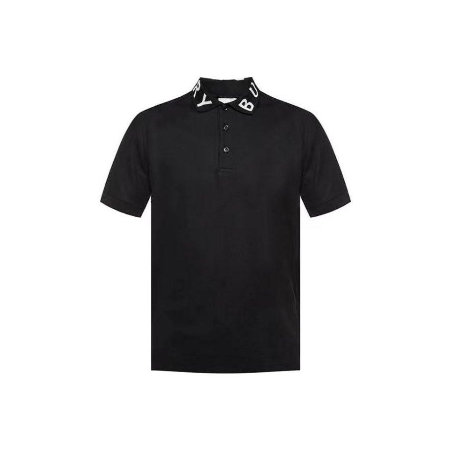 Burberry Men Ryland Collar Logo Polo Black 80134991