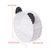 Cute Panda Ears Floating Shelves Imitation Rattan Woven Wall Shelf Hanging Storange Basket Small Plants Display Rack