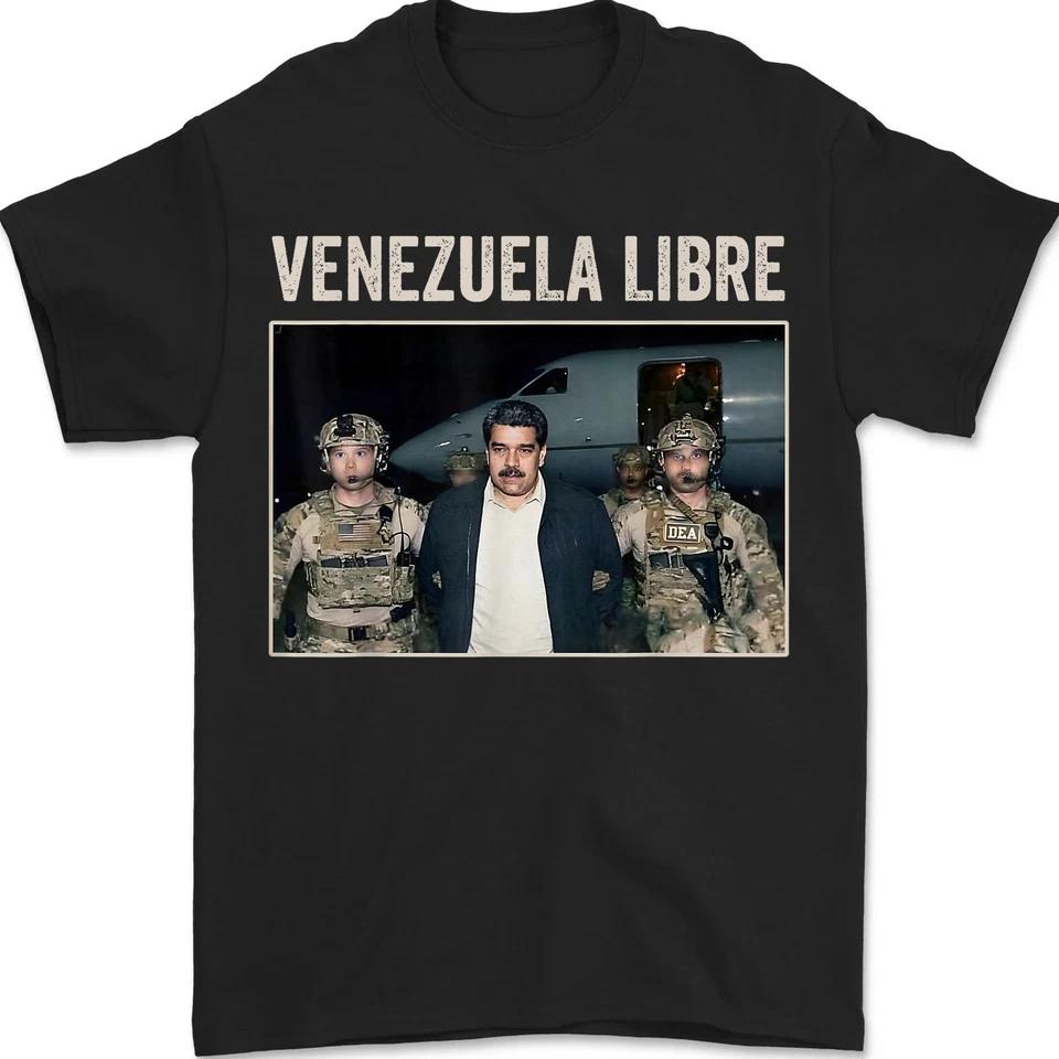 Venezuela Libre Funny Nicolas Maduro Captured T-Shirt 4XL