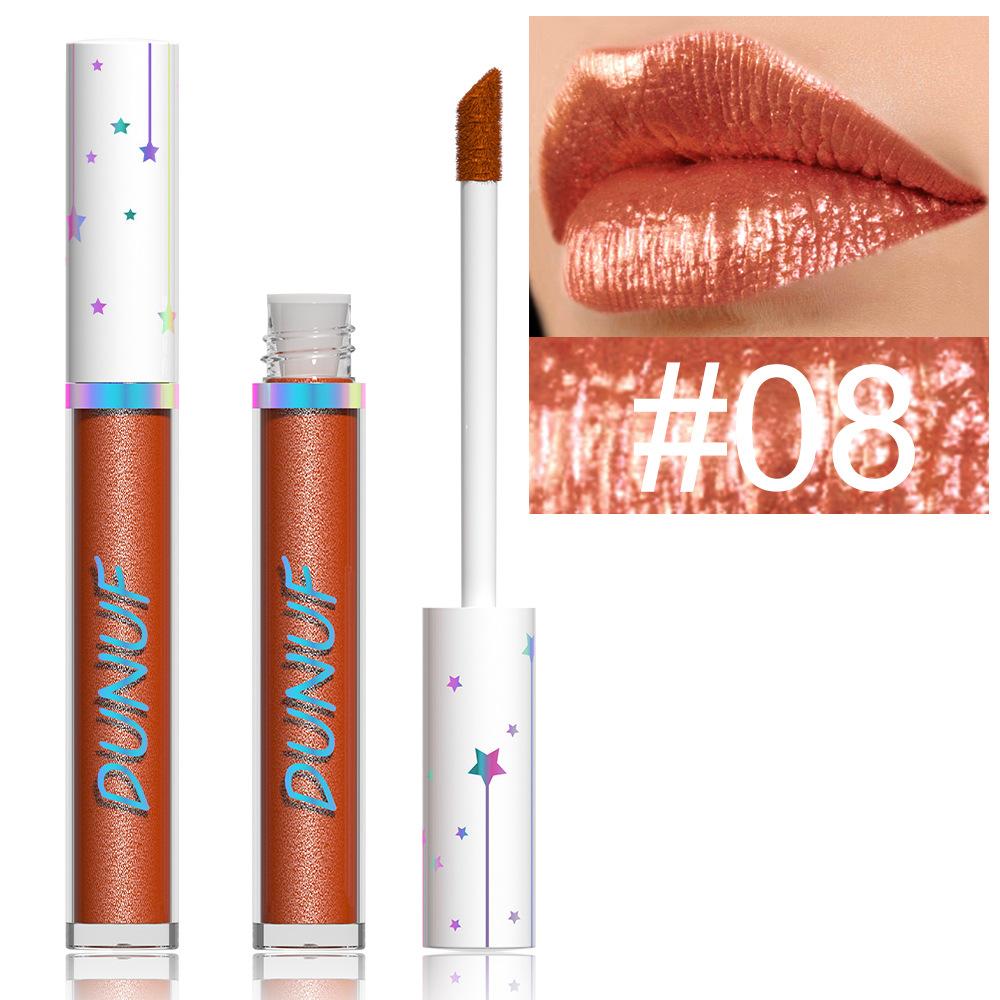 Glitter Lipgloss Langvarig Farge Skinnende Glød Lipglans for Halloween Scene Festsminke Høypigmentert Leppestift Gotisk Leppesjokk Gaveidé