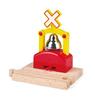 Hape Railroad Crossing Warning x x 9 for ages 3 and Pretend Play E3706 Device, 12.6 12.5 cm, Wooden, up, Toy,