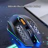 Ratón Inalámbrico Recargable Gaming Ordenador Bluetooth 5.4 Ratón 2.4G USB Mecánico Retroiluminado Ratón Gamer para PC Para Ordenador