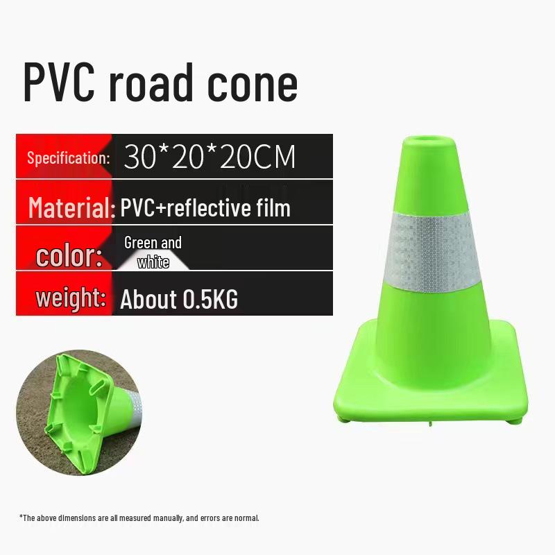 Reflective PVC "No Parking" Traffic Cone - Safety Roadblock & Ice Cream Bucket/Cup Design