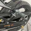 Motorrad Sozius Fußrasten-Schieber Kompatibel mit Kawasaki Ninja Ninja und Z400 Aluminium ZX-25R/SE, ZX-4R/SE, ZX-4RR, 250, 400, Z250, (Alle Modelle), (Grau)