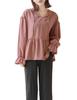 Amphibious Frilled Rash Guard and Slit Pants with UV Sunburn UV Body Quick Long Top and Bottom Dark Pink [Two Hatch] Hood, Protection, Prevention,